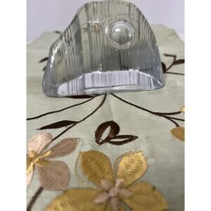 Vintage Glass Iceberg Paperweight Finland 5 x 4"